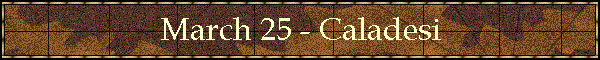 March 25 - Caladesi